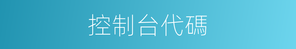 控制台代碼的同義詞