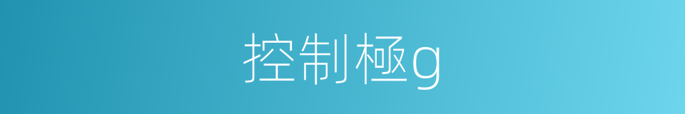 控制極g的同義詞