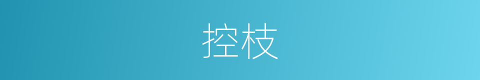 控枝的同义词