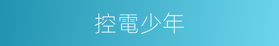 控電少年的同義詞