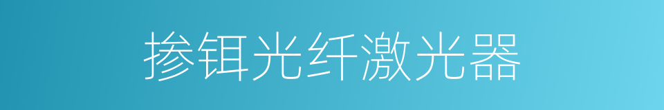 掺铒光纤激光器的同义词