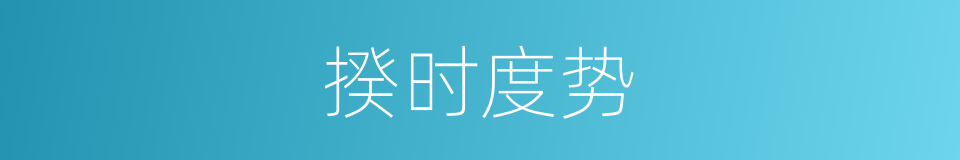 揆时度势的意思