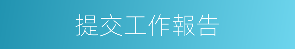 提交工作報告的同義詞