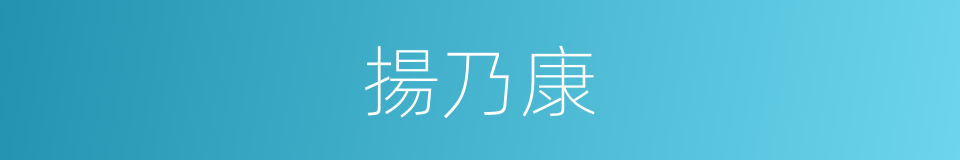 揚乃康的同義詞