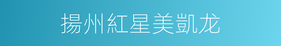 揚州紅星美凱龙的同義詞