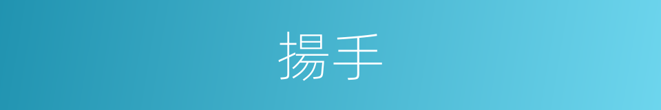 揚手的意思