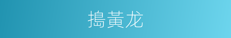 搗黃龙的意思