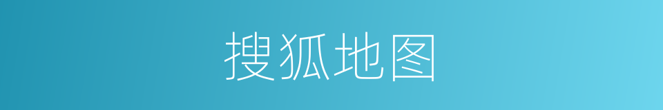 搜狐地图的同义词