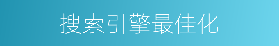 搜索引擎最佳化的同义词