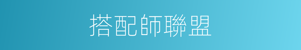 搭配師聯盟的同義詞