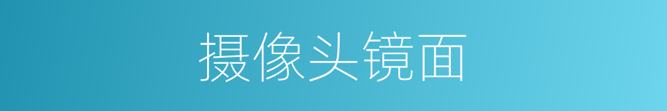 摄像头镜面的同义词
