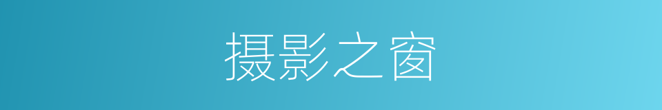 摄影之窗的同义词