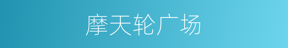 摩天轮广场的同义词