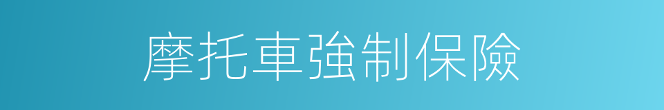 摩托車強制保險的同義詞