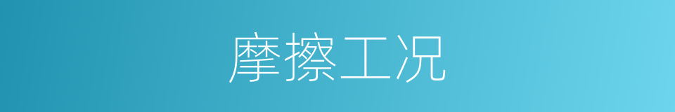 摩擦工况的同义词