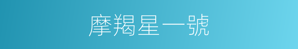 摩羯星一號的同義詞