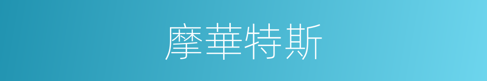 摩華特斯的同義詞
