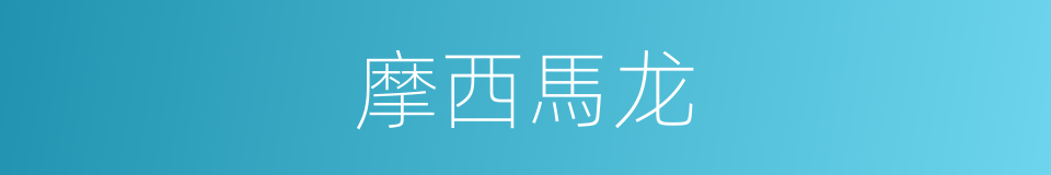 摩西馬龙的同義詞