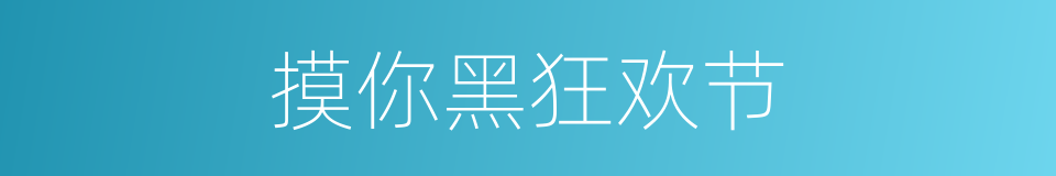 摸你黑狂欢节的同义词
