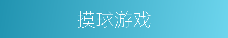 摸球游戏的同义词