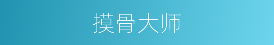 摸骨大师的同义词