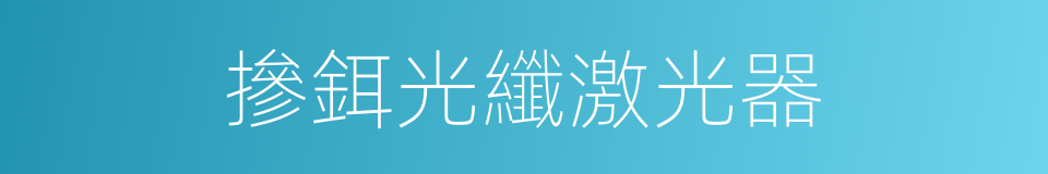摻鉺光纖激光器的同義詞