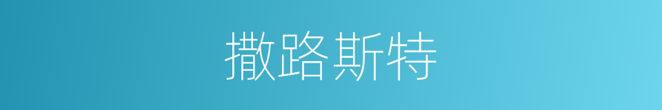 撒路斯特的同义词