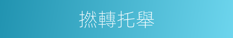 撚轉托舉的同義詞