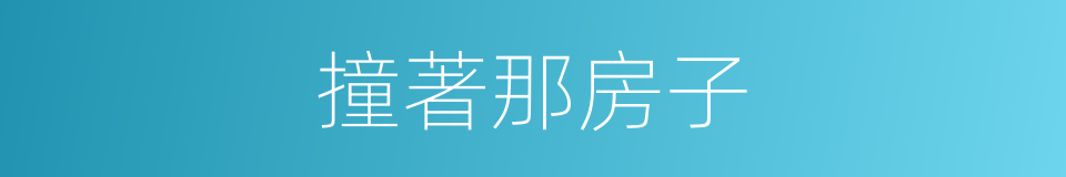 撞著那房子的同義詞