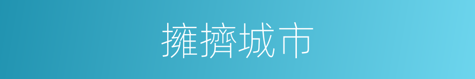 擁擠城市的同義詞