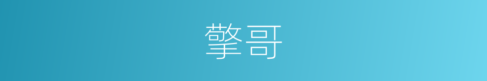 擎哥的同义词