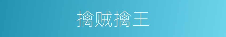 擒贼擒王的意思