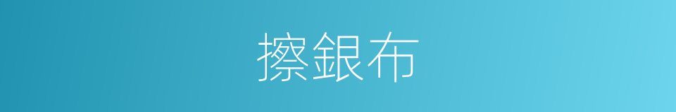 擦銀布的同義詞
