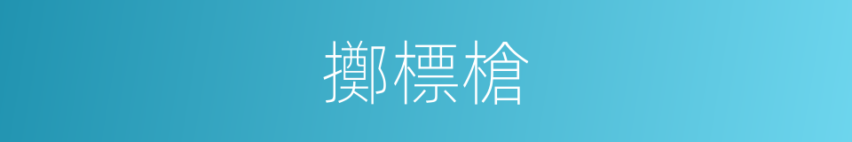 擲標槍的意思