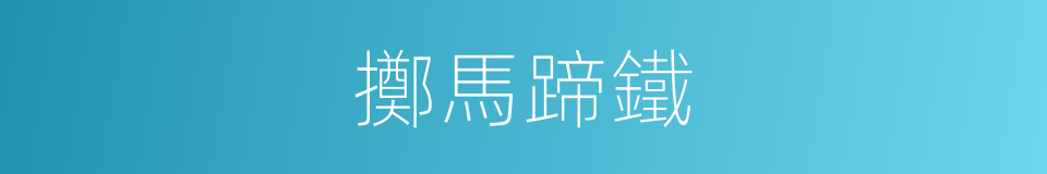 擲馬蹄鐵的同義詞