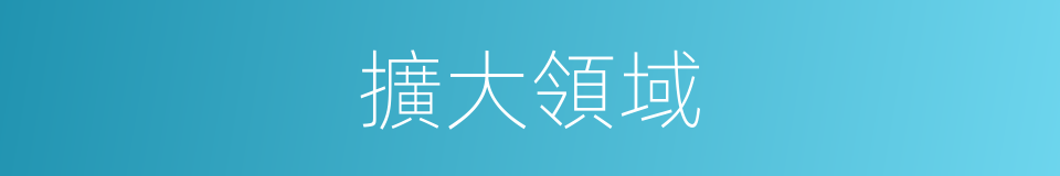 擴大領域的同義詞