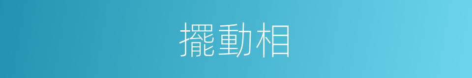擺動相的同義詞