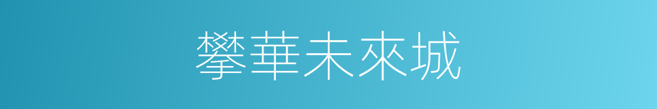 攀華未來城的同義詞