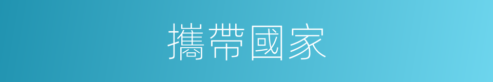 攜帶國家的同義詞