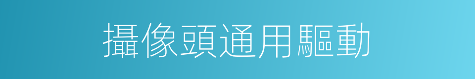 攝像頭通用驅動的同義詞