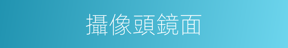 攝像頭鏡面的同義詞