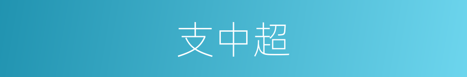 支中超的同义词