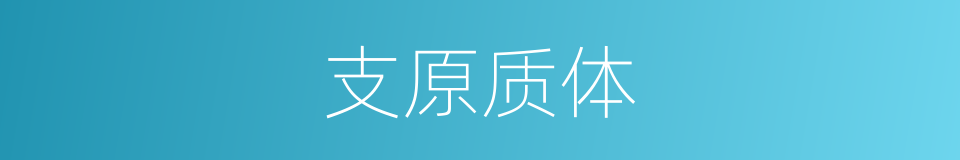 支原质体的同义词