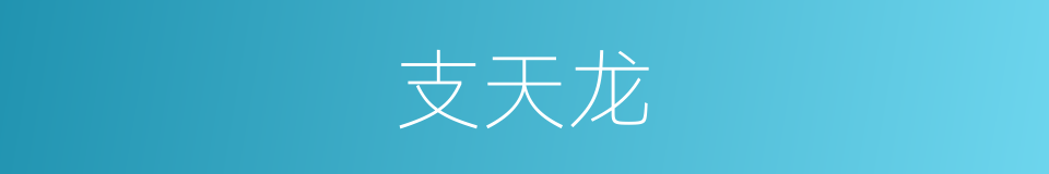 支天龙的同义词