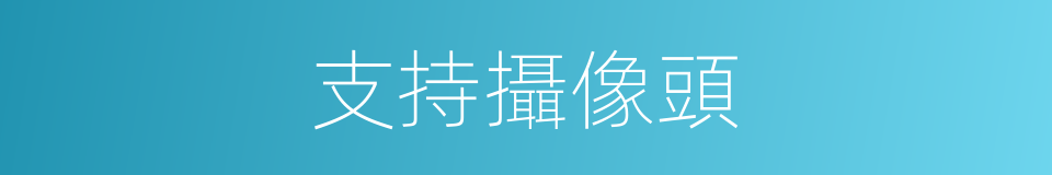 支持攝像頭的同義詞