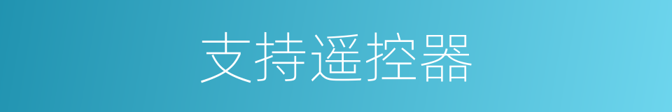 支持遥控器的同义词