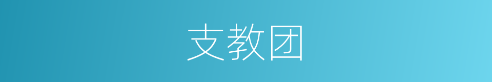 支教团的同义词
