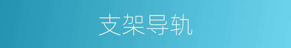 支架导轨的同义词