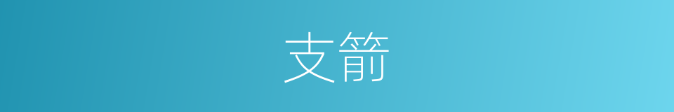 支箭的同义词