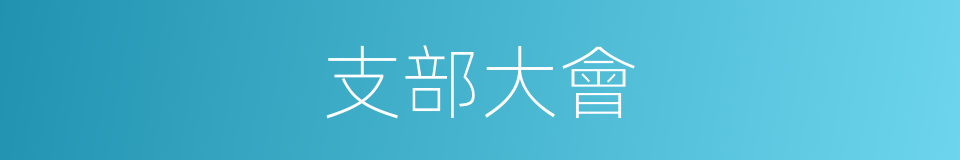 支部大會的同義詞